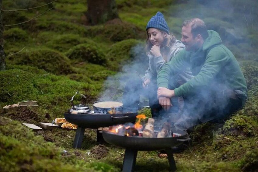 Stockholm Foraging & Outdoor Cooking: 3-Course Fire Meal 2