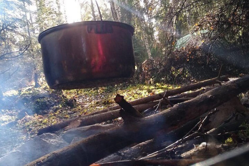 Stockholm Foraging & Outdoor Cooking: 3-Course Fire Meal 3