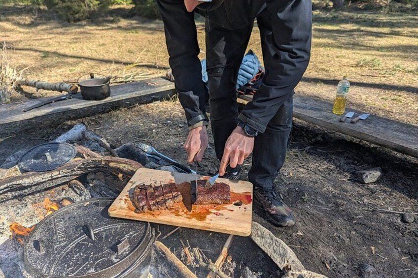 Stockholm Foraging & Outdoor Cooking: 3-Course Fire Meal 3