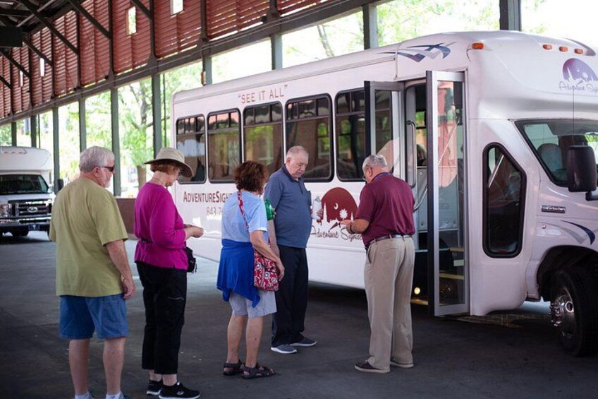 Bus Loading at Visitors Center 3