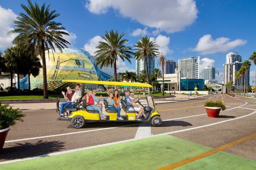 Guided St. Pete Sightseeing Tour in Deluxe Street Legal Golf Cart 1