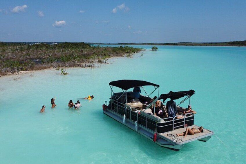 Pontoon Tour - Visit the Pirate Channel, Cenotes and Islands. 1