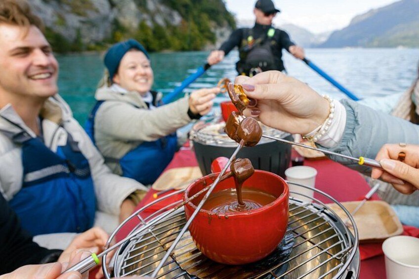Chocolate Fondue Float Experience in Interlaken 1