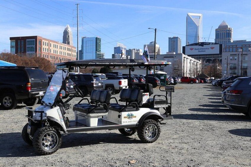 Bar Crawl on a Rollin Disco Ball Golf Cart in Charlotte 3