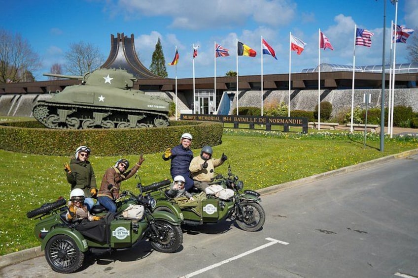 From Bayeux: 2-hour private sidecar tour in Normandy 1