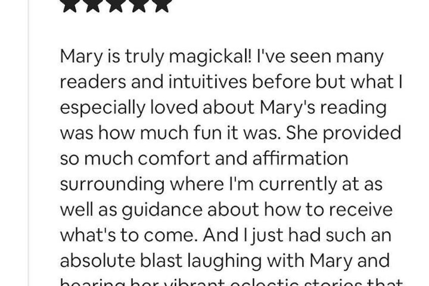What clients say about Mary 2