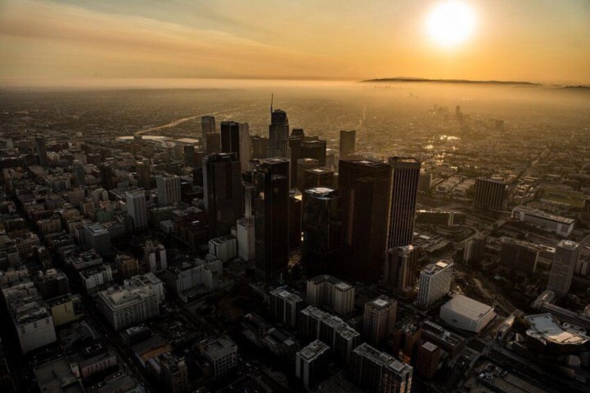 Downtown LA Lights: Your Private Sunset and Night Helicopter Tour 2