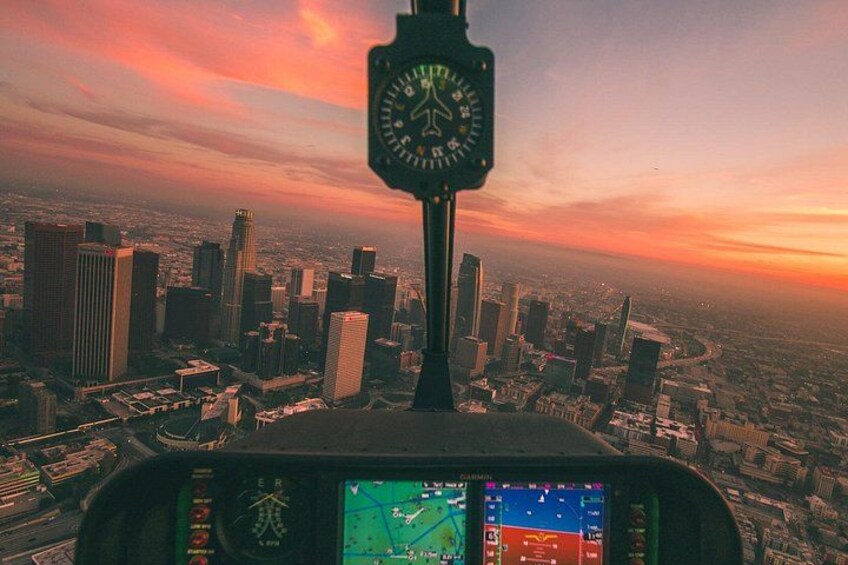Downtown LA Lights: Your Private Sunset and Night Helicopter Tour 4