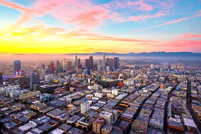 Downtown LA Lights: Your Private Sunset and Night Helicopter Tour 2