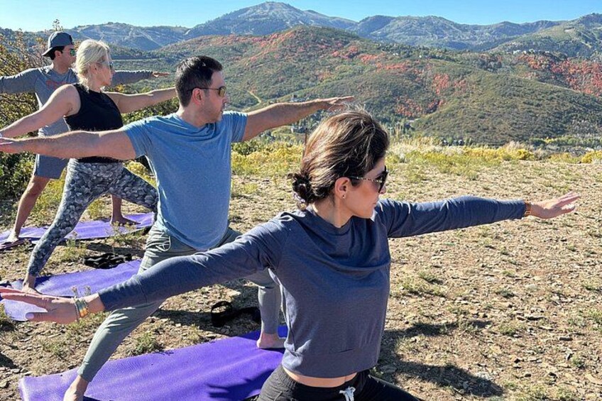 Hiking and Yoga On Top Of A Mountain in Park City Utah 2