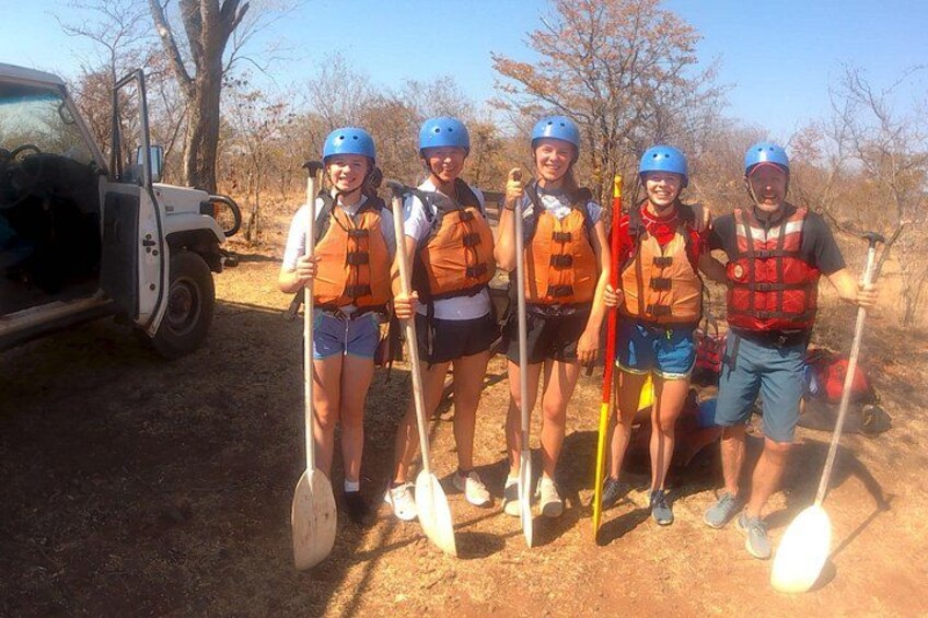 Group photo while preparing to get into the river 3