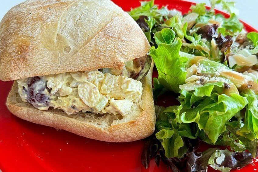 You have the option to add lunch- which includes a choice of main, side, dessert, and drink from our tour menu 5