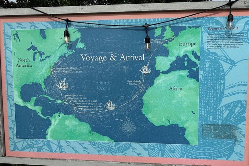 Learn about the journey that Captain Christopher Newport led with the Susan Constant, Godspeed and Discovery to establish the oldest English settlement in North America 2