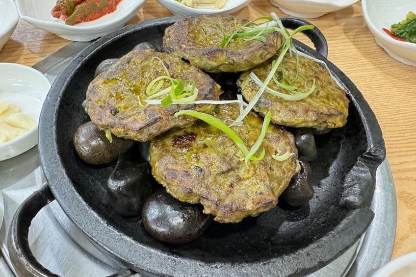 Minced Pork with Green Tea Power 4
