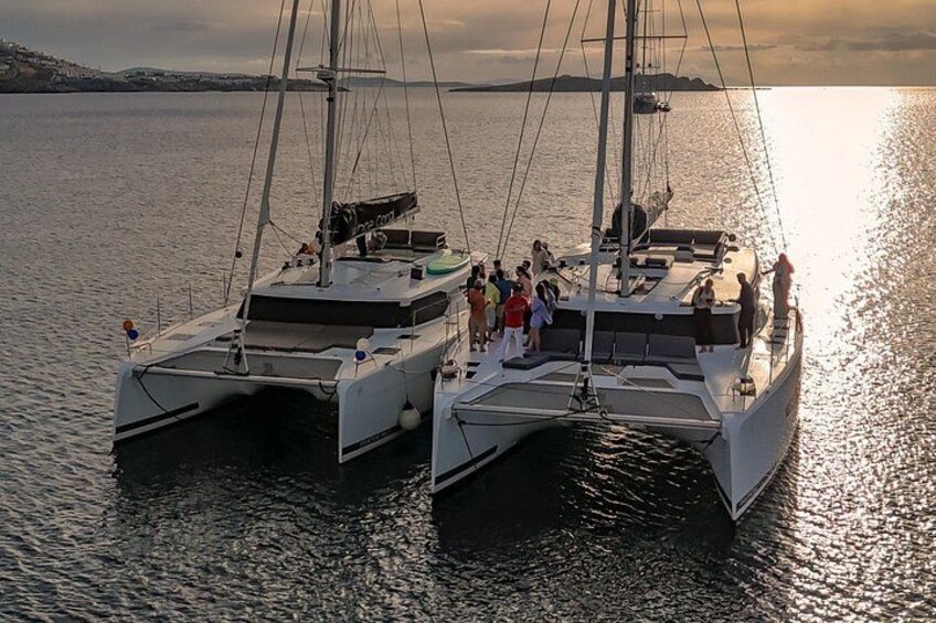 Mykonos: Luxury Catamaran Cruise with Meal, Drinks & Transport 3