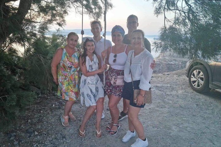 #familytour#perissa#blacksandbeach#swimfoodrelax 5