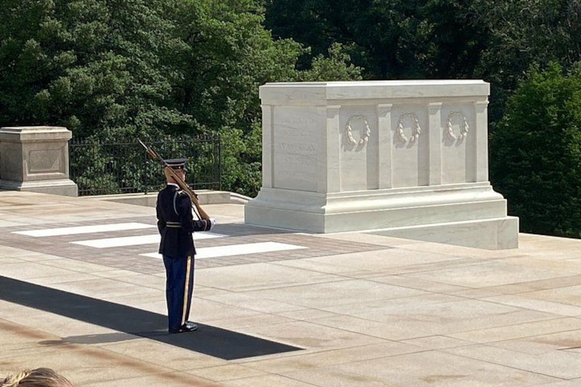 The Tomb of the Unknown Soldier, guarded with precision and honor. 2