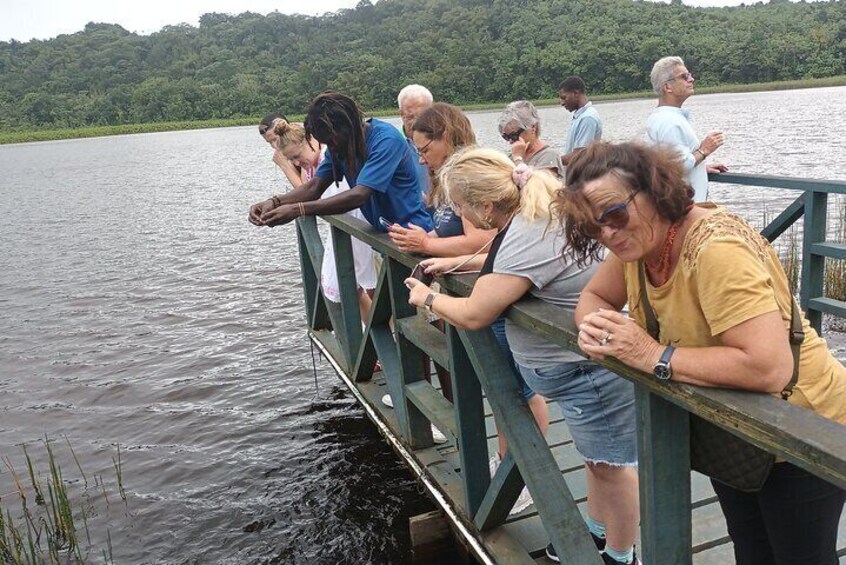 The Grand E'tang lake, enjoying the beauty of nature