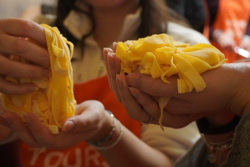 Bologna Local Pasta Cooking Class, Ragu, Spritz, Wine & Gelato 5