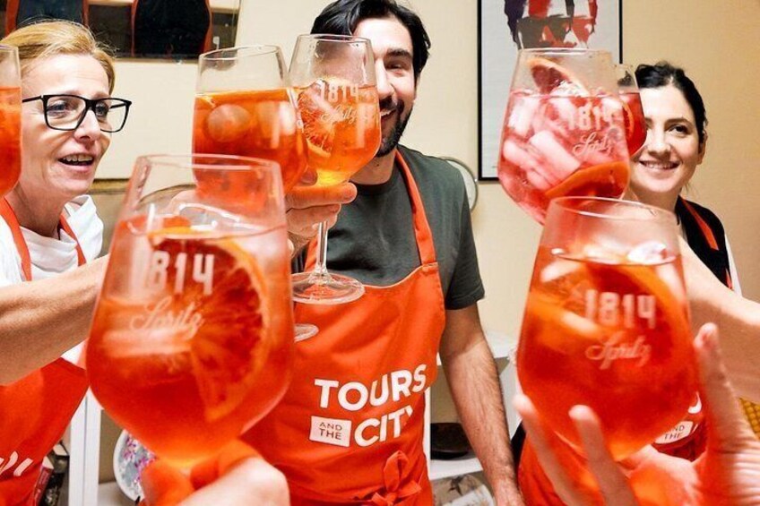 Bologna Local Pasta Cooking Class, Ragu, Spritz, Wine & Gelato 2