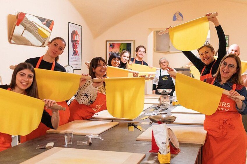 Bologna Local Pasta Cooking Class, Ragu, Spritz, Wine & Gelato 3