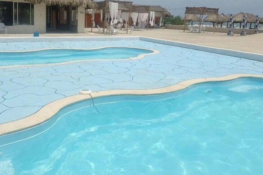 Tour to Mud Volcano with Pool and Beach with Lunch Included 4
