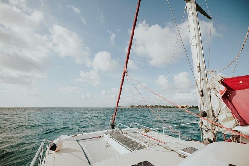Aruba Sail and Snorkel with Turtles at WW2 Shipwreck Includes BBQ 4