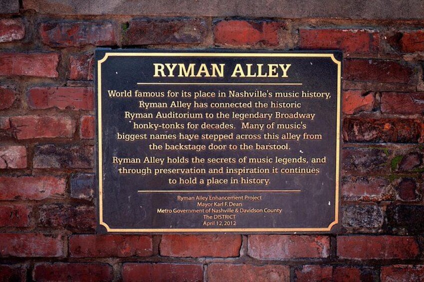Ryman Auditorium Alley 2