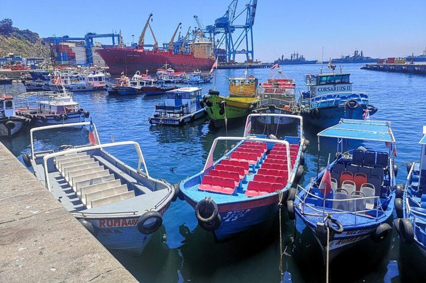 Santiago: Private Valparaíso + Boat Ride + Sparkling Wine 1