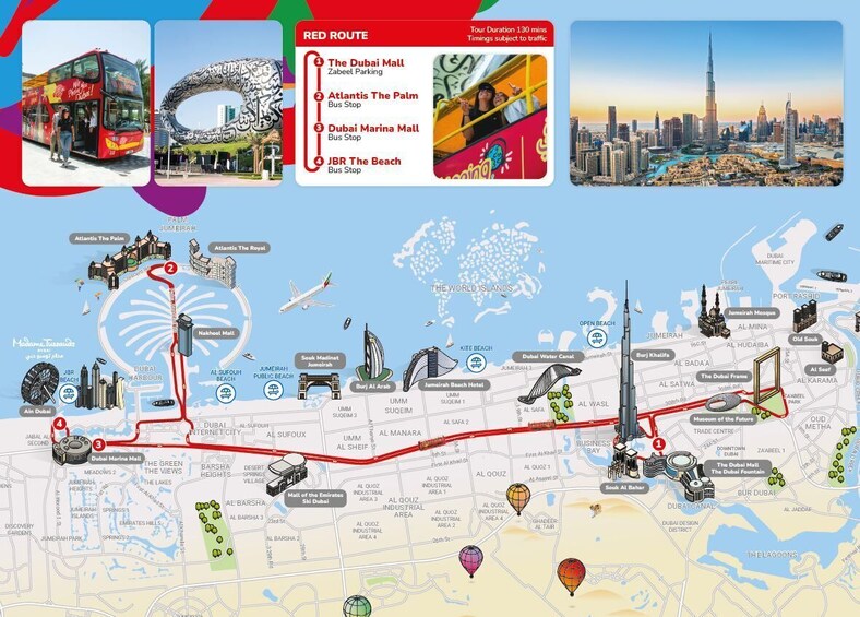 City Sightseeing Dubai Hop-On Hop-Off Bus Tour + Lost World Aquarium 3