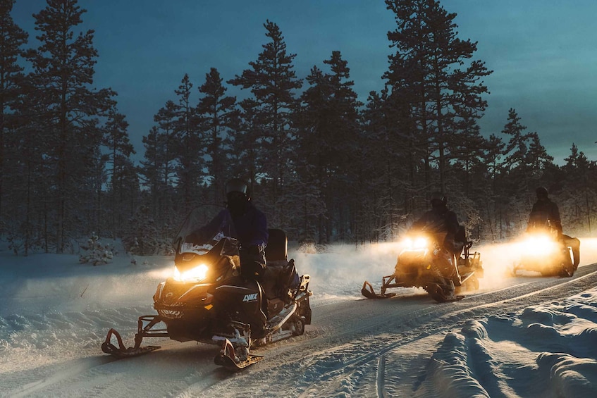 Picture 7 for Activity Rovaniemi: Night Snowmobile Tour 4