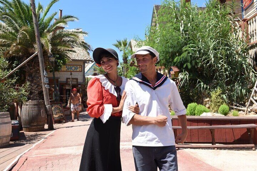 Meet Popeye and Olive Oyl 