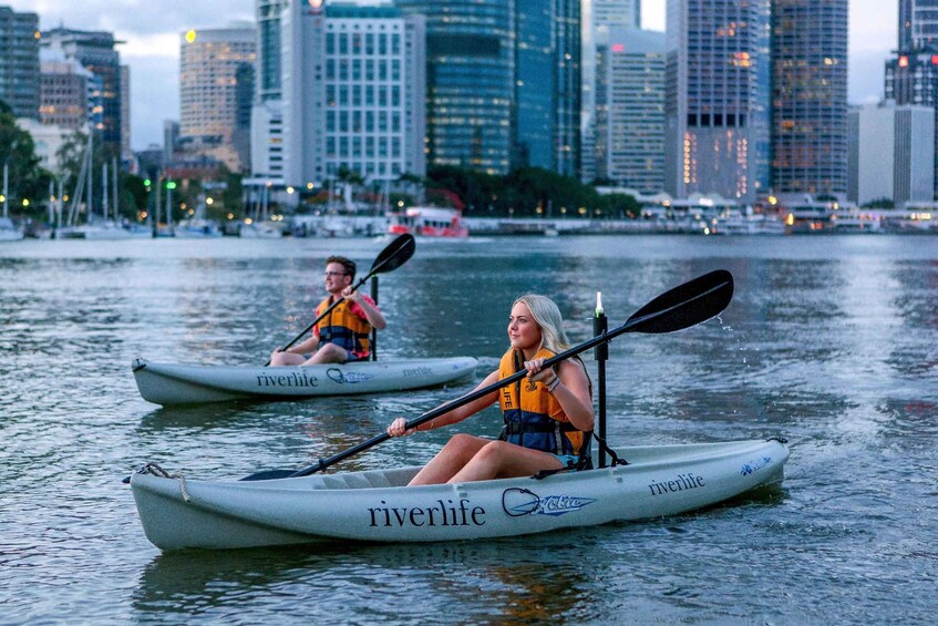 Picture 3 for Activity Brisbane: Illuminated River Night Kayak Tour 4