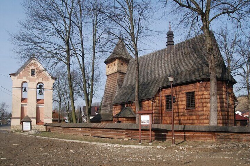 Wooden Architecture Trail UNESCO Private Tour from Krakow