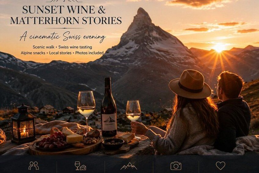 Matterhorn Sunset Wine & Stories - cinematic photos included 1