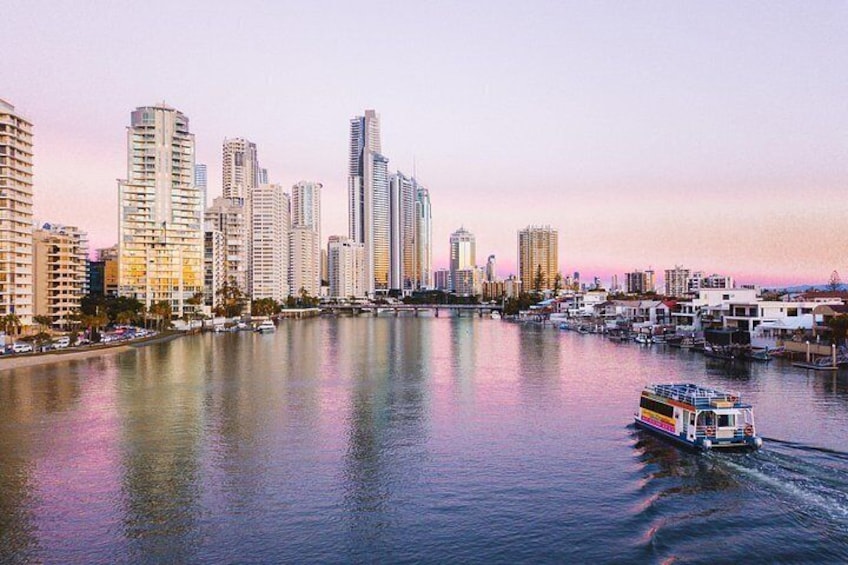 Sunset on Surfers Paradise Canals 2