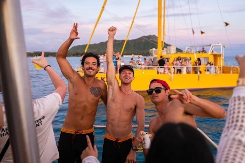 Waikiki Beach Sunset Sail on Ke Kai Catamaran 3