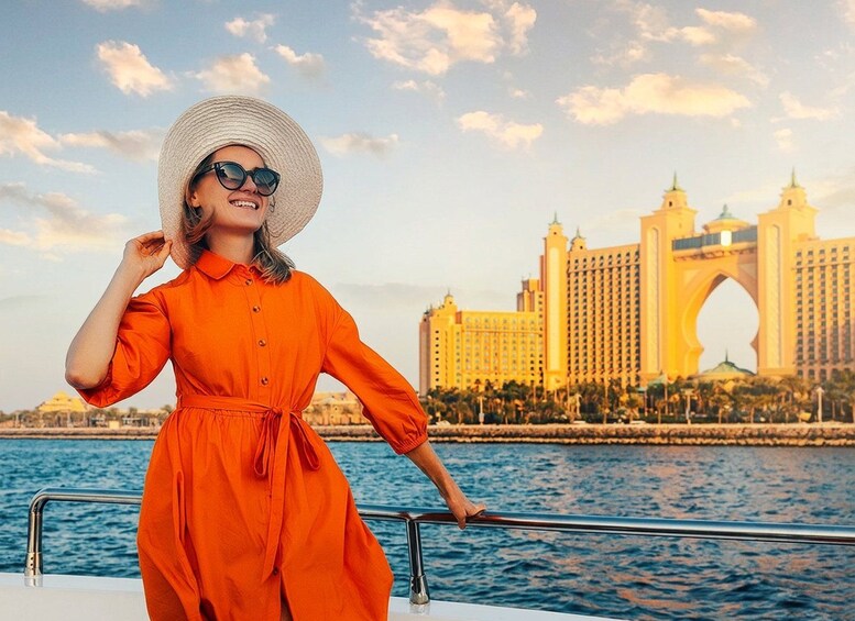 Picture 3 for Activity Dubai: Luxury Sunset Yacht Tour with Light Bites and Drinks 3
