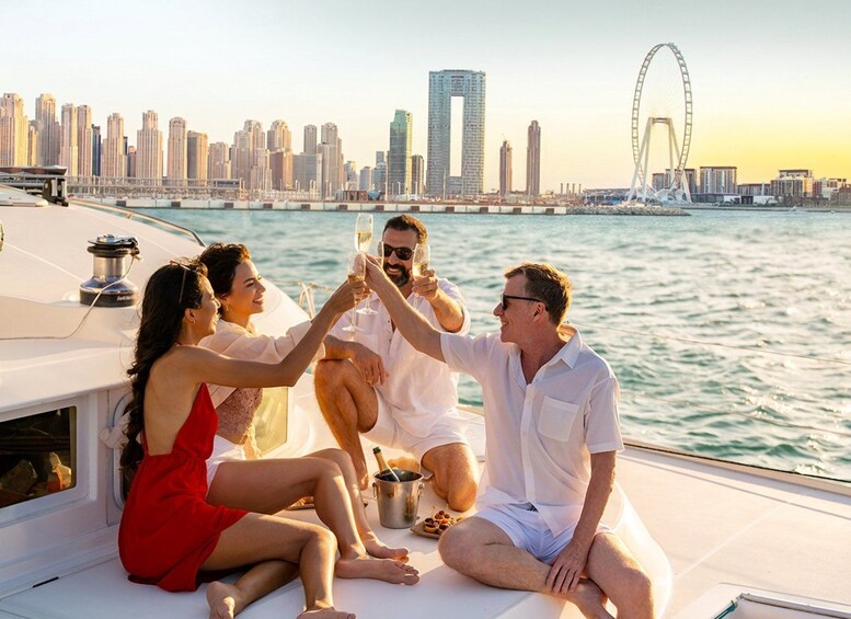 Picture 23 for Activity Dubai: Luxury Sunset Yacht Tour with Light Bites and Drinks 1