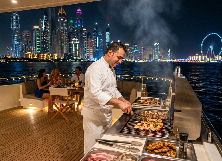 Picture 16 for Activity Dubai: Luxury Sunset Yacht Tour with Light Bites and Drinks 2