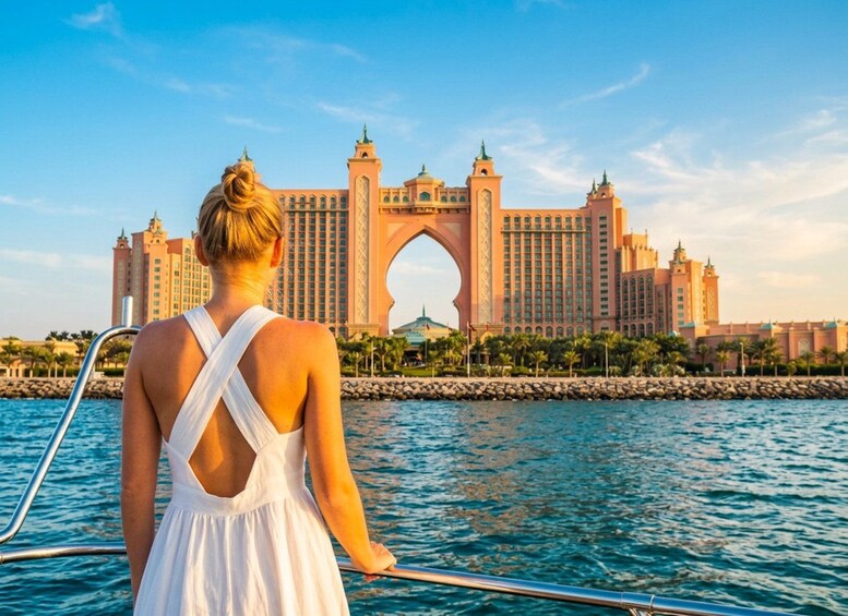 Picture 1 for Activity Dubai: Luxury Sunset Yacht Tour with Light Bites and Drinks 5
