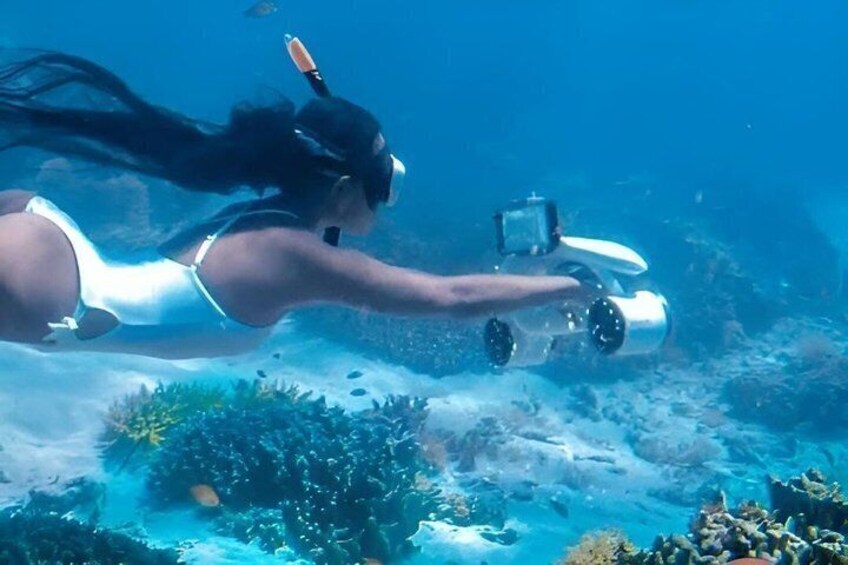 Snorkeling with sea scooters and scenic boat ride 2