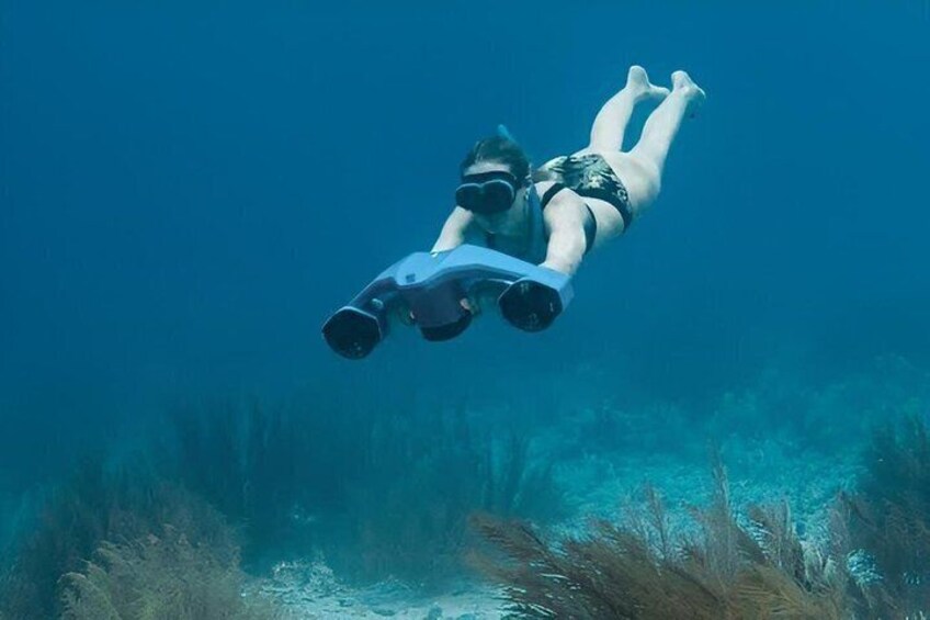 Snorkeling with sea scooters and scenic boat ride 1
