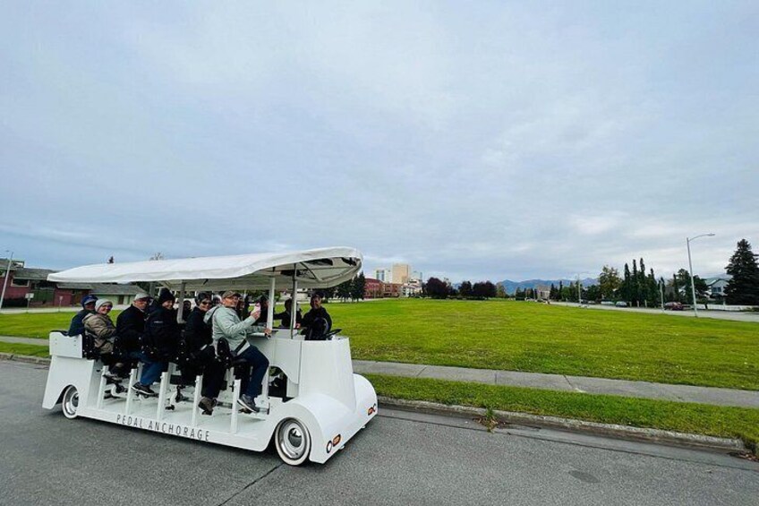 Downtown Anchorage Tour on 14-Passenger Electric Vehicle 3