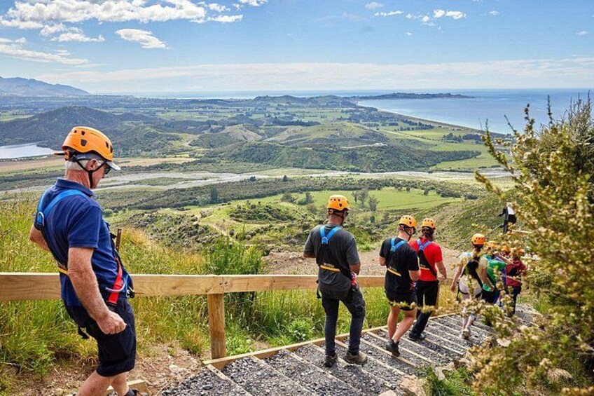 The view as you arrive at zip 1 2