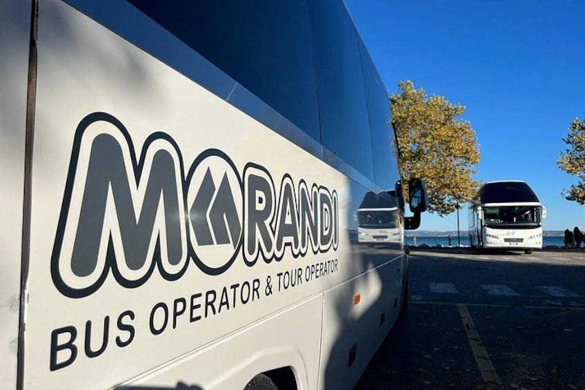 A bus with 'MORANDI BUS OPERATOR & TOUR OPERATOR' written on its side. 2