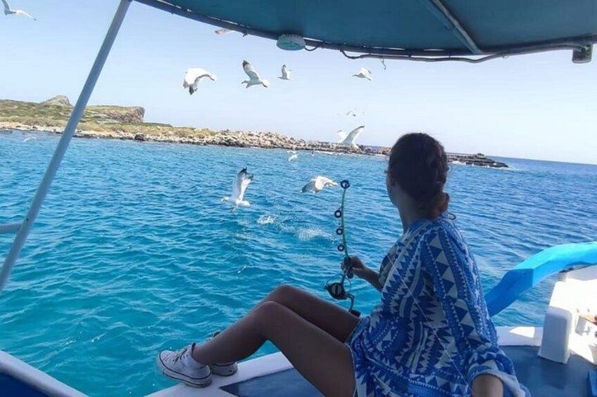4 Hour Fishing and Swimming Boat Experience in Schisma Eloundas 1