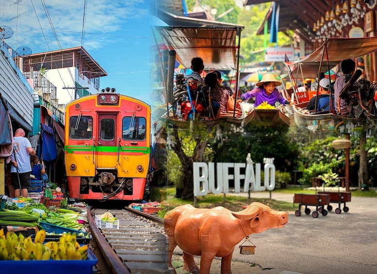 Bangkok: Damnoen Saduak and Train Market with Boat Ride 1