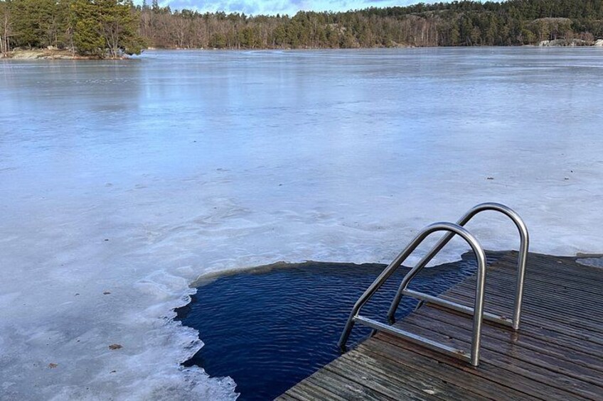 Icebathing and Sauna in Stockholm nature 5