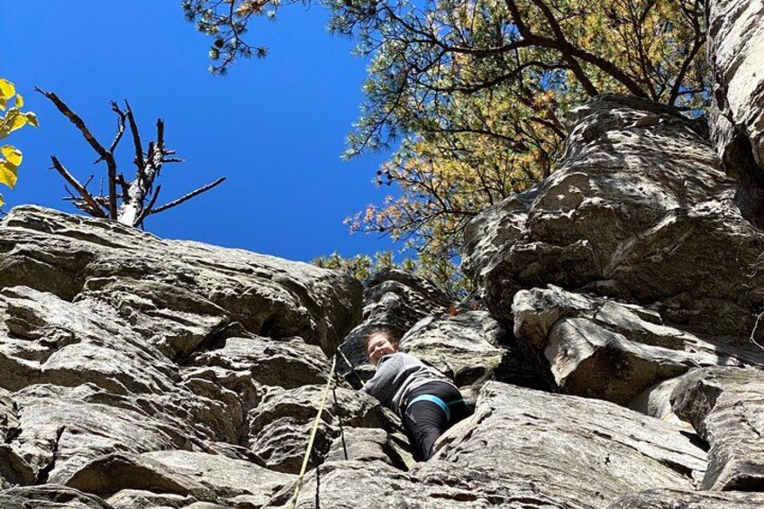 Pilot Mountain Rock Climb with a Certified Guide 1